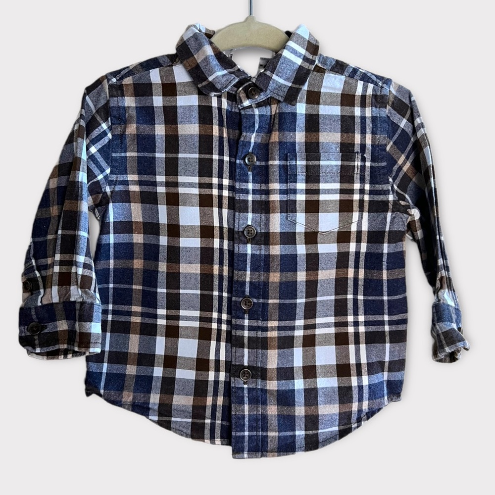 🌻🌻Janie and Jack button up long sleeve Oxford Shirt 6-12 months🌻🌻